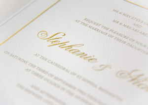 luxury bespoke gold invitations