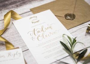 custom calligraphy invite