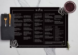 Noir Menus